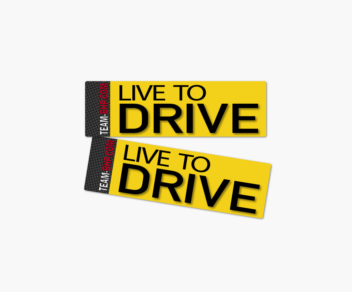 Pair of ‘Live To Drive’ Stickers (2pcs)