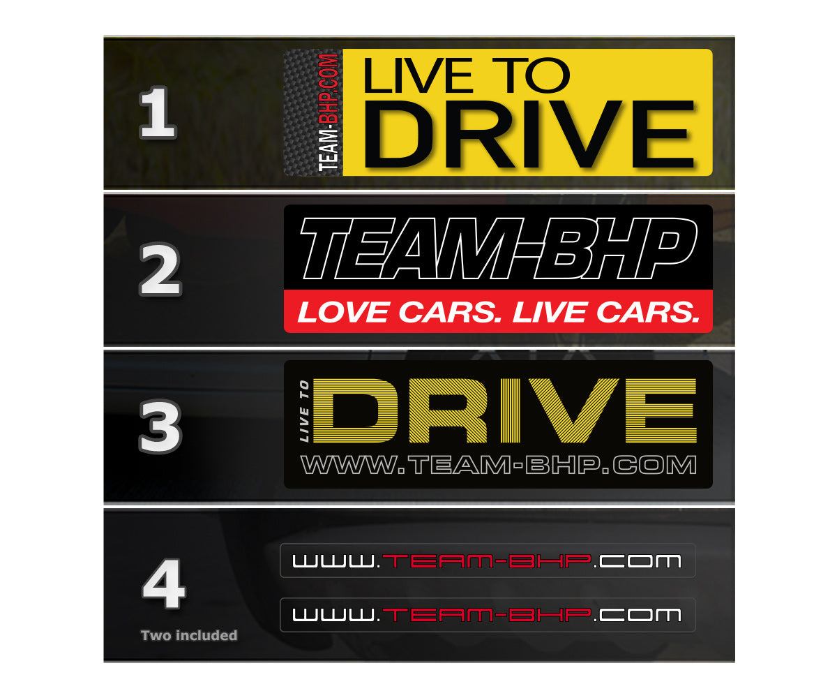 ‘Live To Drive’ Sticker Set (5pcs)
