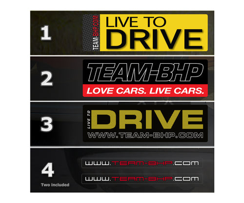 ‘Live To Drive’ Sticker Set (5pcs)